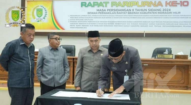 DPRD Inhil Gelar Rapat Paripurna Laporan Pansus Ranperda Pembentukan dan Susunan Perangkat Daerah