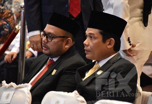 Ketua Fraksi Golkar dan Calon Pimpinan Definitif DPRD Pekanbaru Hadiri Pelantikan Pimpinan DPRD Riau