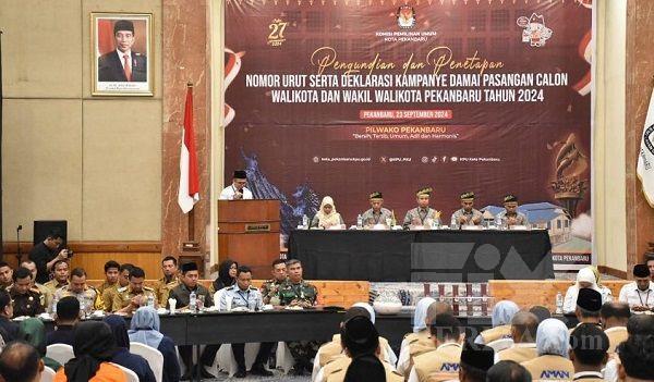 Ketua DPRD Pekanbaru Hadiri Deklarasi Pilkada Damai 2024